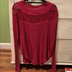 free people long sleeve thermal top